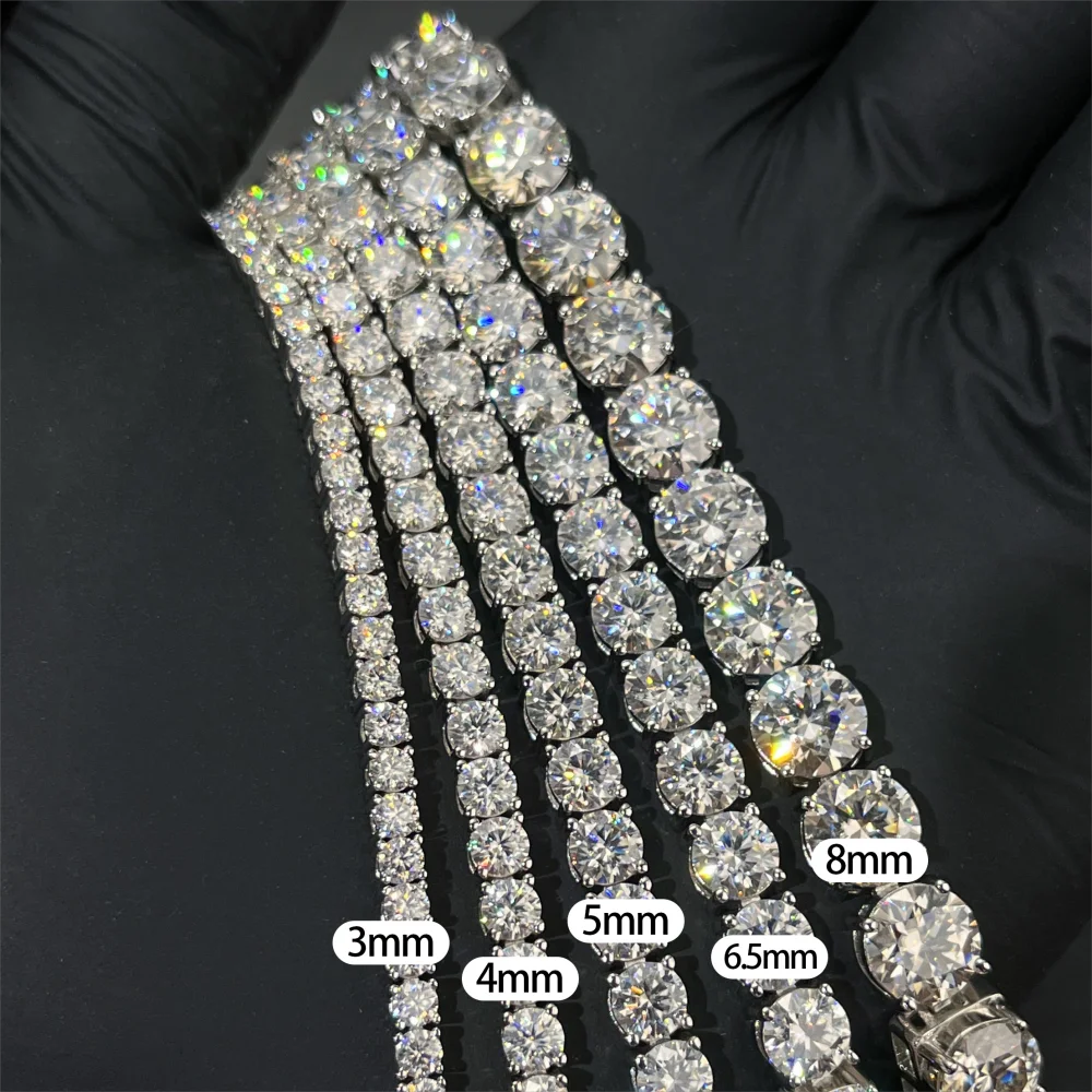 925 sterling silver Moissanites bracelets