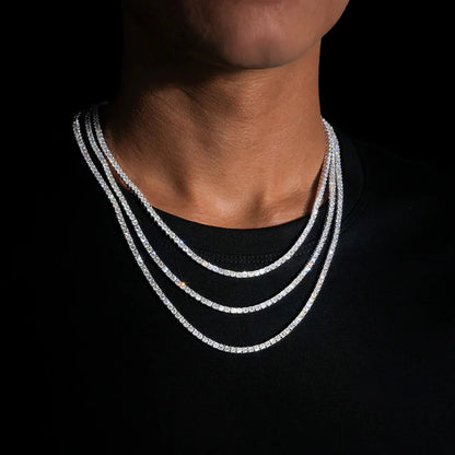 Silver S925VVS1 Moissanite Diamond GRA Certificate Tennis Chain